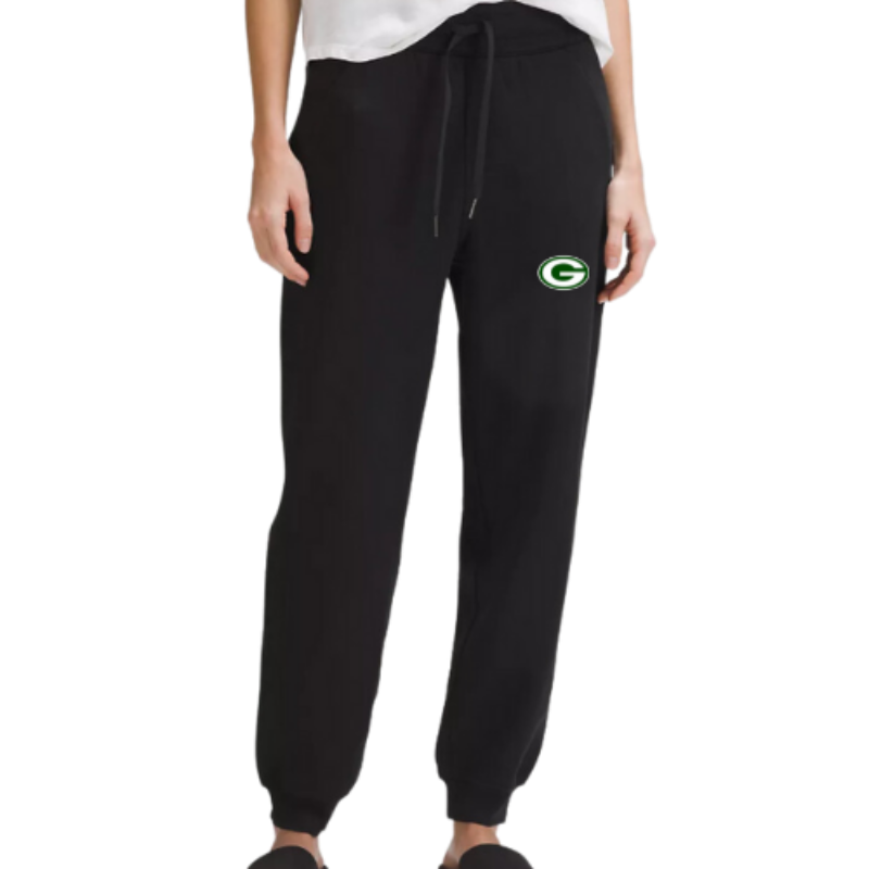 WOMEN'S  Scuba High-Rise Relaxed Jogger Full Length - BLACK Main Image